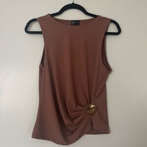 Tank with Gold Waist Detail